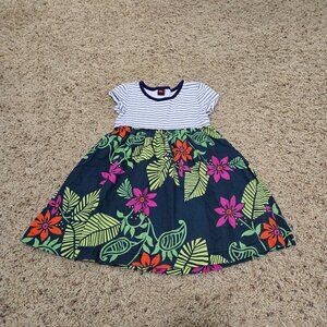 Tea Collection Floral Dress w/Pockets Girls Size 4